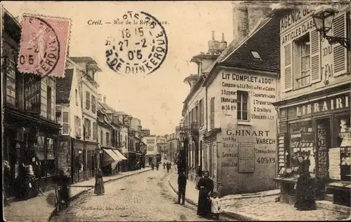 Ak Creil Oise, Republic Street