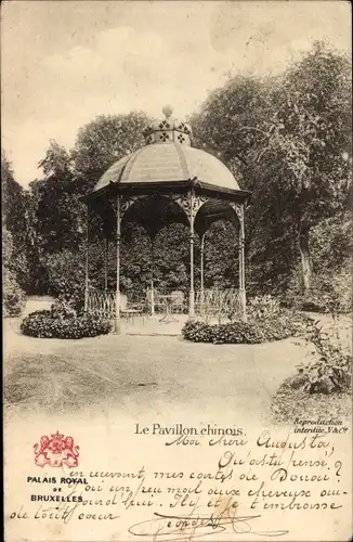 Ak Brüssel Laeken, Königspalast, Chinesischer Pavillon