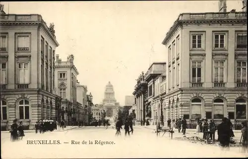 Ak Brüssel, Rue de la Regence