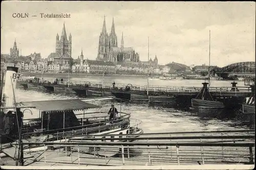 Ak Köln am Rhein, Totalansicht