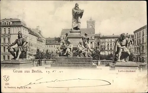 Ak Berlin Mitte, Lutherdenkmal