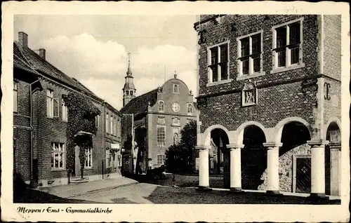 Ak Meppen im Emsland, Gymnasialkirche