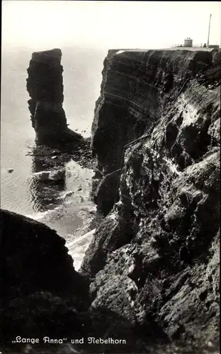 Ak Nordseeinsel Helgoland, Lange Anna, Nebelhorn