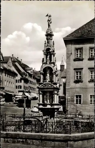 Ak Rottweil am Neckar, Marktbrunnen