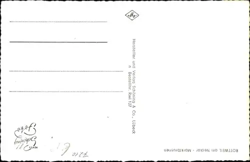 Ak Rottweil am Neckar, Marktbrunnen