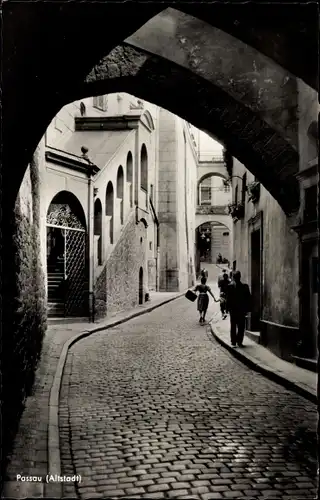 Ak Passau in Niederbayern, Altstadt, Straßenansicht