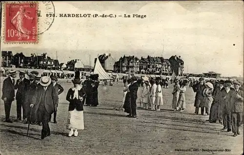 Ak Beach Hardelot Pas de Calais, Strand