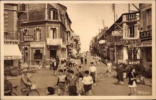 Ak Mers les Bains Somme, Rue Jules Barni