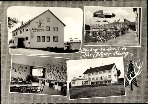 Ak Bommersdorf Forchheim in Oberfranken Bayern, Gasthaus Zur Jägerburg, Inh. M. Dittrich