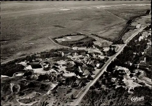 Ak Nordseebad Sankt Peter Ording, Nordseekuranstalt Goldene Schlüssel, Luftbild