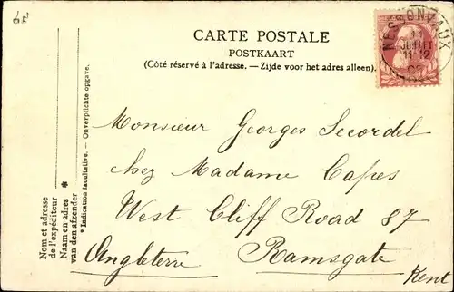 Postkarte Lüttich Lüttich Wallonien, Weltausstellung 1905, Pavillon von Serbien