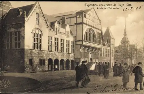 Ak Lüttich Lüttich Wallonien, Weltausstellung 1905, Palast der antiken Kunst