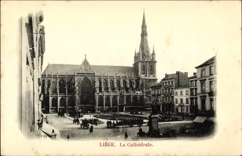 Ak Liège Lüttich Wallonien, Die Kathedrale