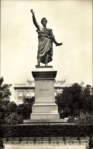 Ak Budapest Ungarn, Denkmal Dichter Petöfi