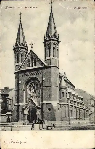 Ak Budapest Ungarn, Jezus szt szive temploma