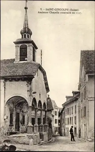 Ak Saint Gingolph Kanton Wallis Schweiz, Alte Kapelle