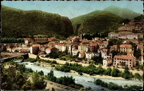 Ak Amelie les Bains Pyrénées Orientales, Vue generale