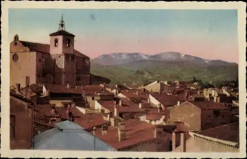 Ak Thuir Pyrénées-Orientales, Vue sur le Canigou