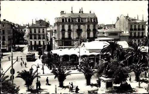 Ak Perpignan Pyrénées Orientales, Place Arago, Palmarium