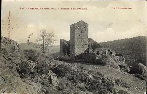 Ak Serrabone Pyrénées-Orientales, Ensemble de L'Abbaye, Le Roussillon