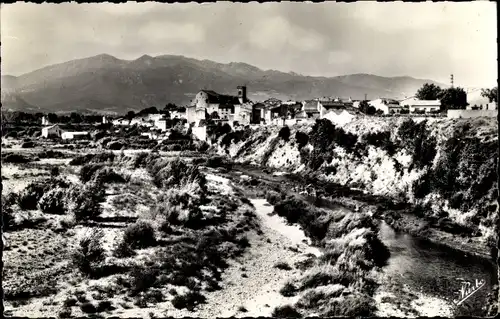 Ak Le Boulou Pyrénées Orientales, Le vieux village et le Tech