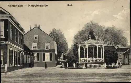 Ak Hontenisse Kloosterzande Zeeland, Markt