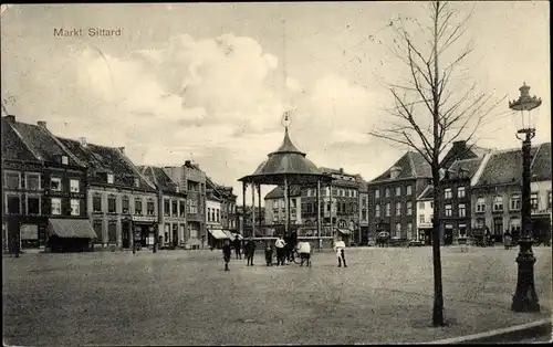 Ak Sittard Limburg Niederlande, Markt