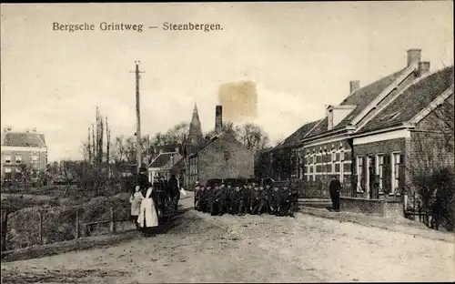 Ak Steenbergen Nordbrabant Niederlande, Bergsche Grintweg