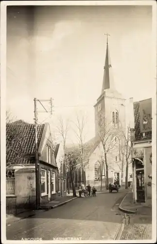 Ak Abcoude Utrecht Niederlande, Kirchenstraße, Kirche