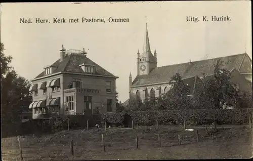 Ak Ommen Overijssel Niederlande, N. H. Kirche, Pastorat