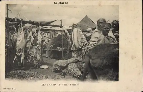 Ak Benahmed Marokko, Souk, Metzger