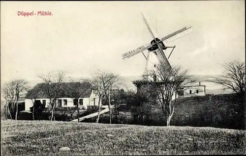 Ak Dybbøl Düppel Dänemark, Düppeler Mühle, Windmühle