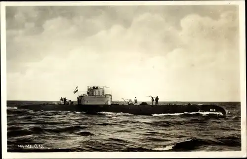 Ak Niederländisches U Boot, O 15