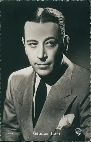 Ak Schauspieler George Raft, Portrait, Carboplane