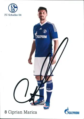 Ak Fußballspieler Ciprian Marica, FC Schalke 04, Portrait, Autogramm