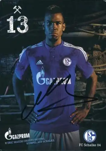 Ak Fußballspieler Eric Maxim Choupo-Moting, FC Schalke 04, Portrait, Autogramm