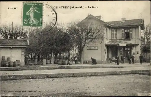Ak Ceintrey Meurthe et Moselle, Bahnhof