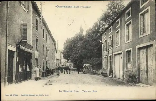 Ak Contrexéville Lorraine Vosges, Grande Rue