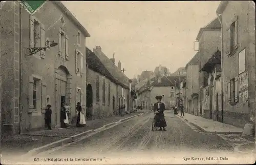 Ak Gy Haute Saône, Krankenhaus, Gendarmerie