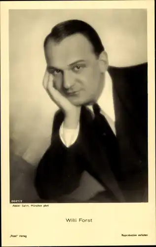 Ak Schauspieler Willi Forst, Portrait