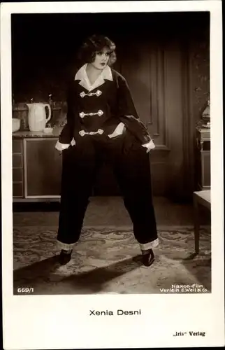 Ak Schauspielerin Xenia Desni, Portrait