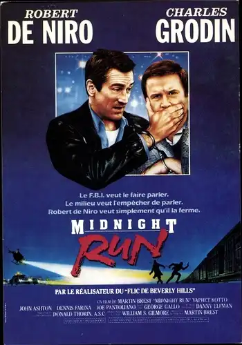 Ak Schauspieler Robert De Niro, Schauspieler Charles Grodin, Midnight Run