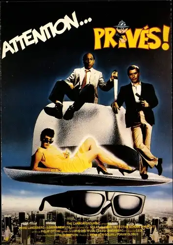 Ak Reklame Film Attention Prives, Schauspieler David Landsberg, Lorin Dreyfuss