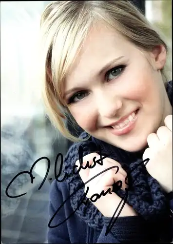 Ak Sängerin Franziska, Portrait, Album Herzklopfen, Autogramm