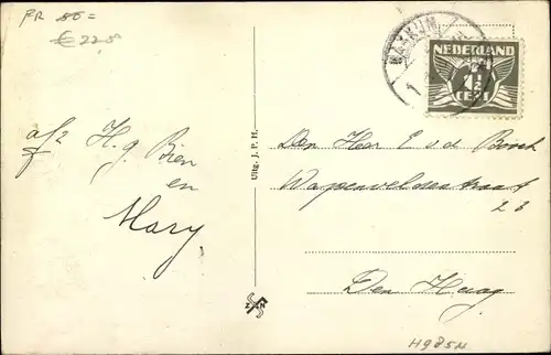 Ak Makkum Friesland Niederlande, Groote Markt