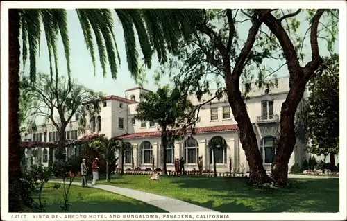 Ak Pasadena, Kalifornien, USA, Arroyo Hotel, Bungalows