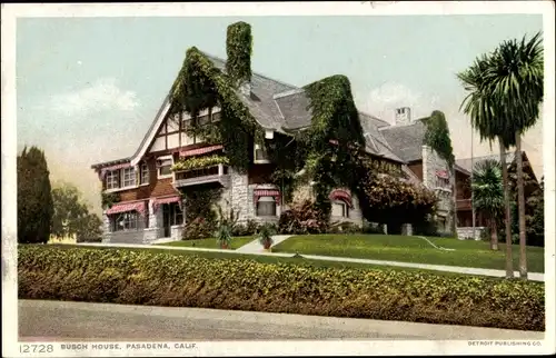 Ak Pasadena, Kalifornien, USA, Busch House