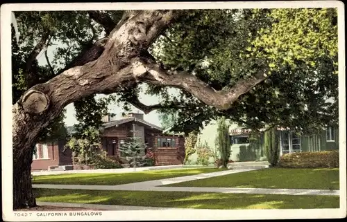 Ak Kalifornien USA, typischer Bungalow