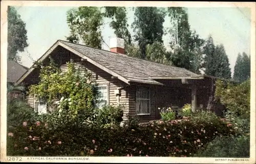 Ak Kalifornien USA, typischer kalifornischer Bungalow