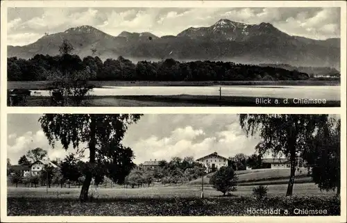 Ak Hochstätt Chieming am Chiemsee Oberbayern, Höchstädt